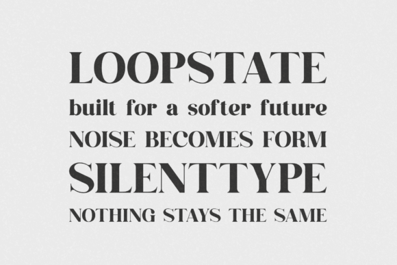 Consumer Type Font - Preview 3