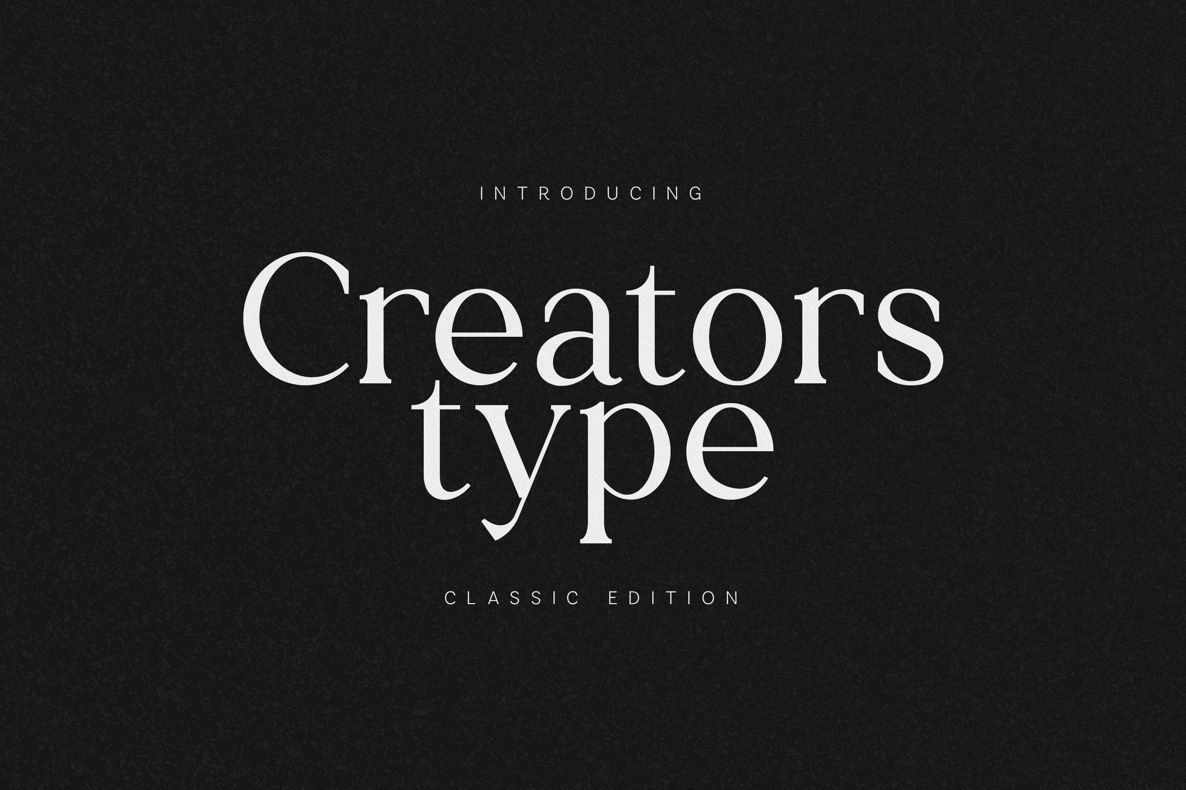 Creators Type preview: serif for long-form headlines