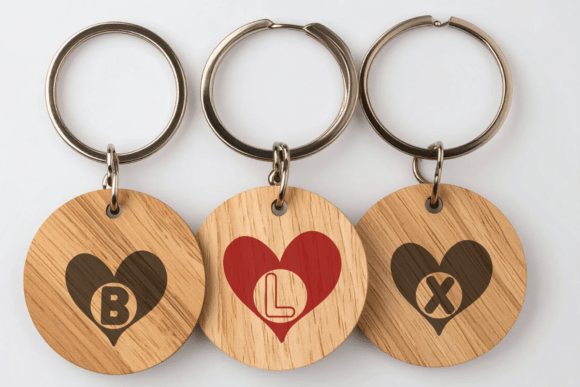 Kids Valentine Heart Font PNG with transparent background - Preview 4