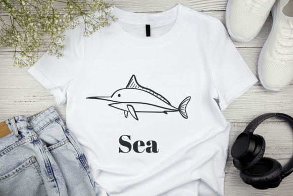 Sea Doodle Font PNG with transparent background - Preview 4