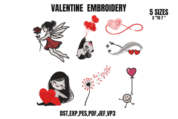 Valentine Love Bundle - 6 Designs