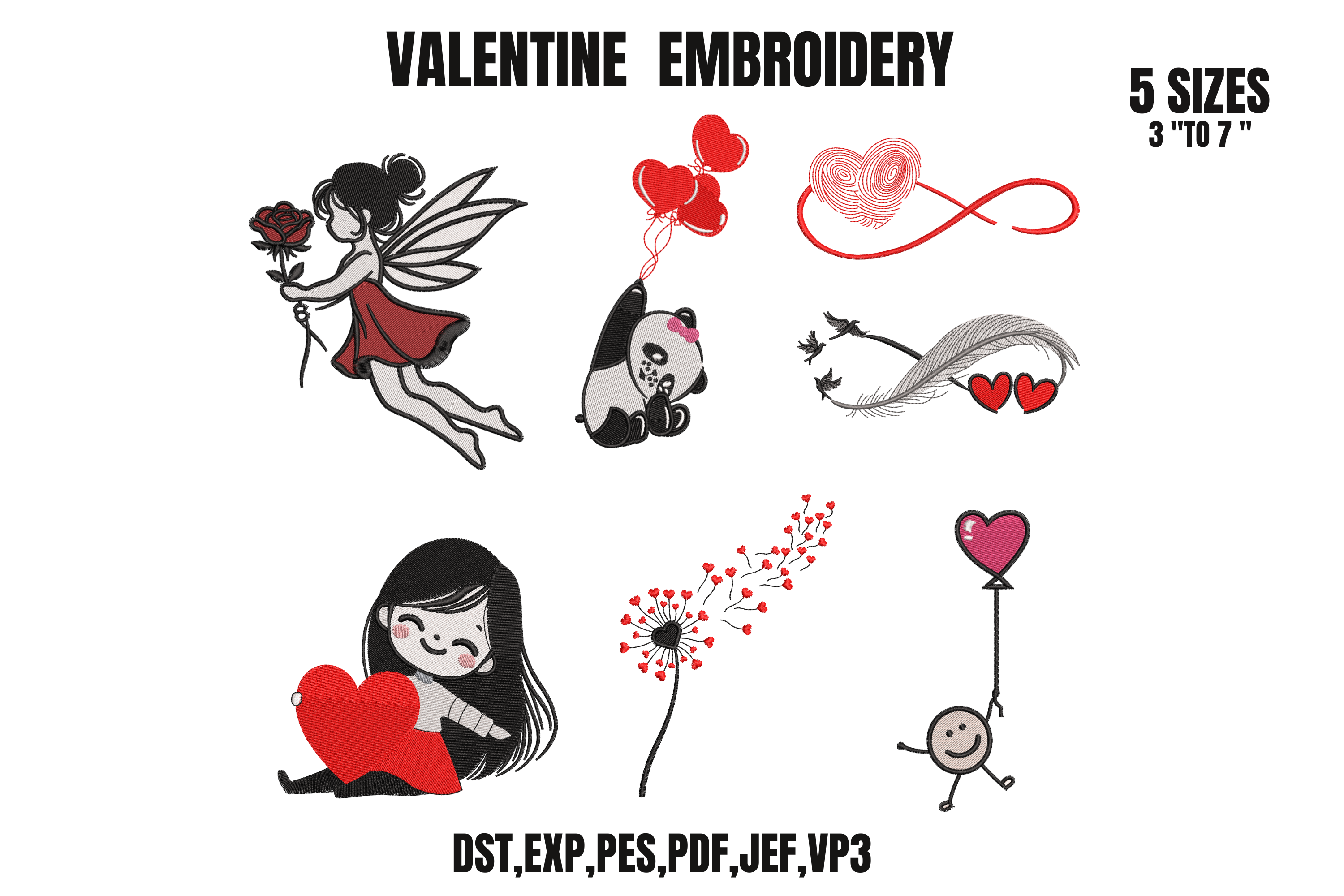 Valentine Love Bundle - 6 Designs