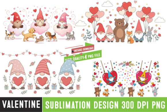 Valentine's Day Sublimation Design