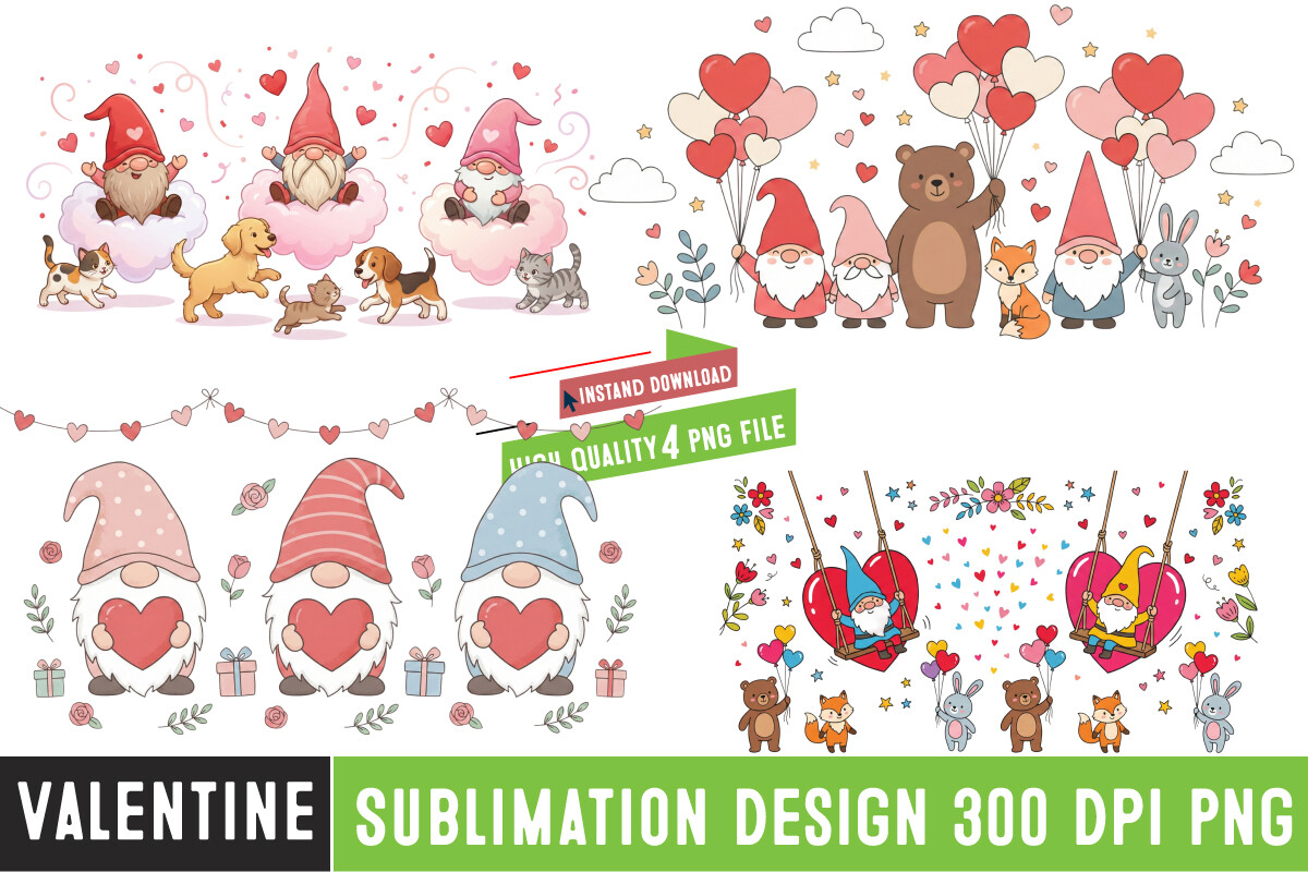 Valentine's Day Sublimation Design