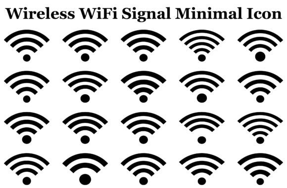 Wireless WiFi Signal Minimal Icon