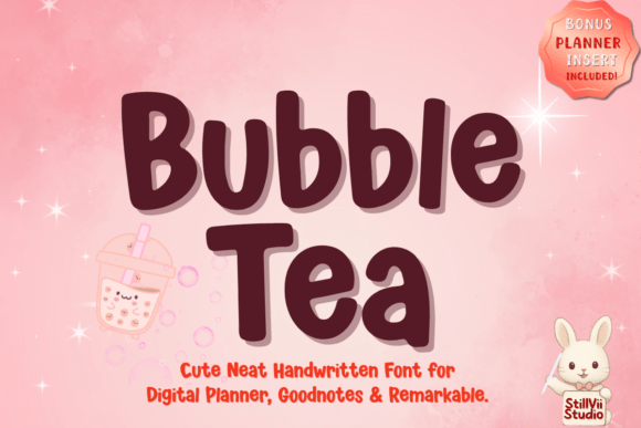 Bubble Tea Font - Bubble Lettering Fonts