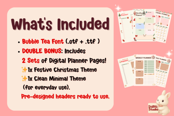 Bubble Tea Font - Preview 1
