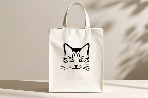 Cute Cat Face Set Font PNG with transparent background - Preview 5