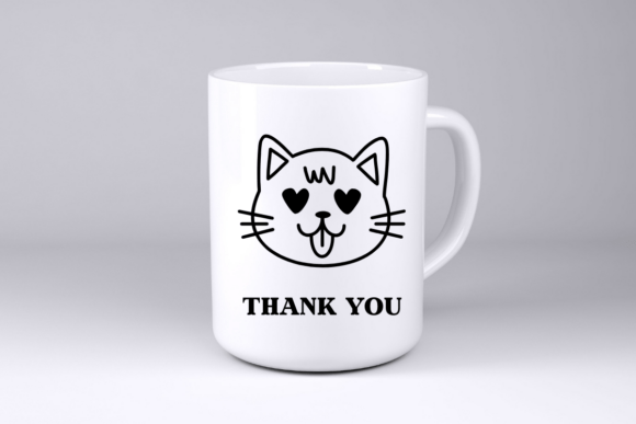 Cute Cat Face Set Font PNG with transparent background - Preview 6