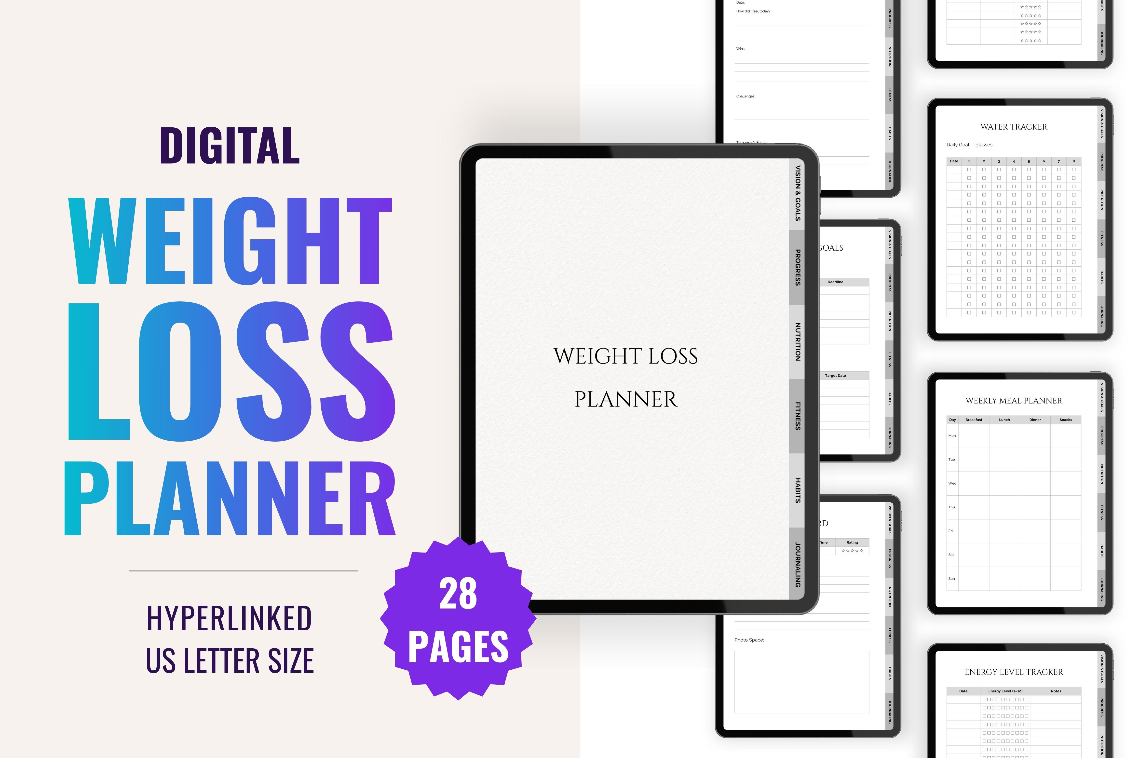 Digital Weight Loss Planner