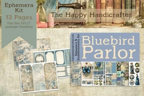 Ephemera Kit - Bluebird Parlor