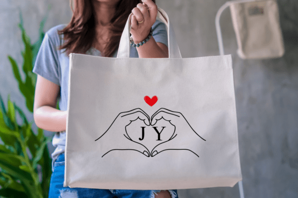 Heart Emblem Monogram Font PNG with transparent background - Preview 2