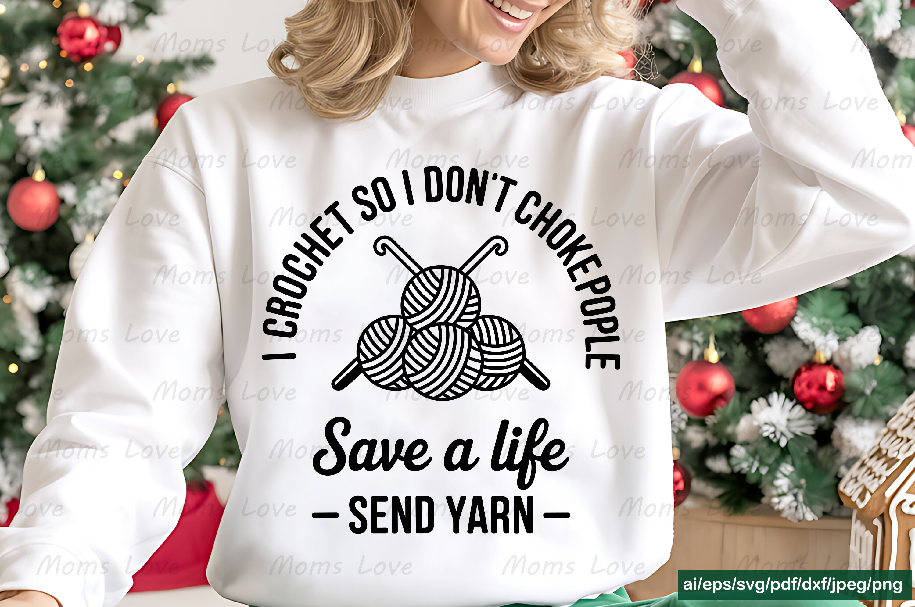 I CROCHET so I DON'T CHOKE PEOPLE PNG