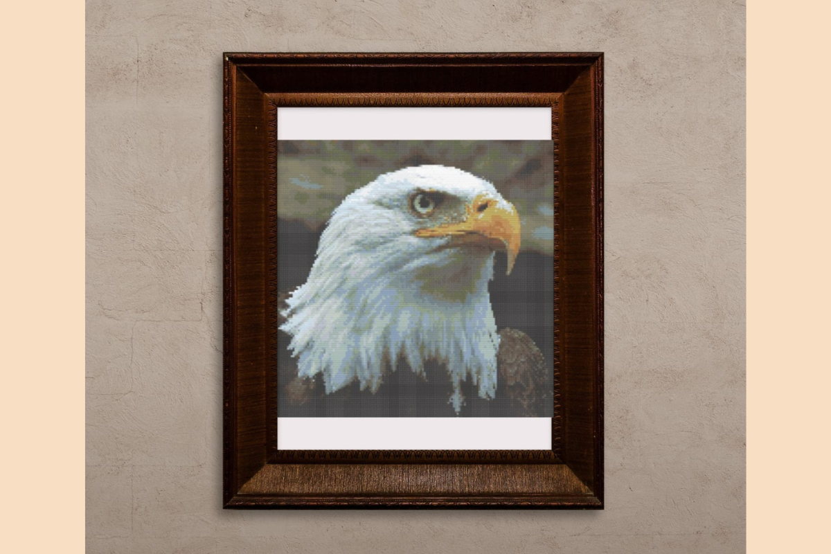 Majestic Eagle Cross-Stitch Pattern