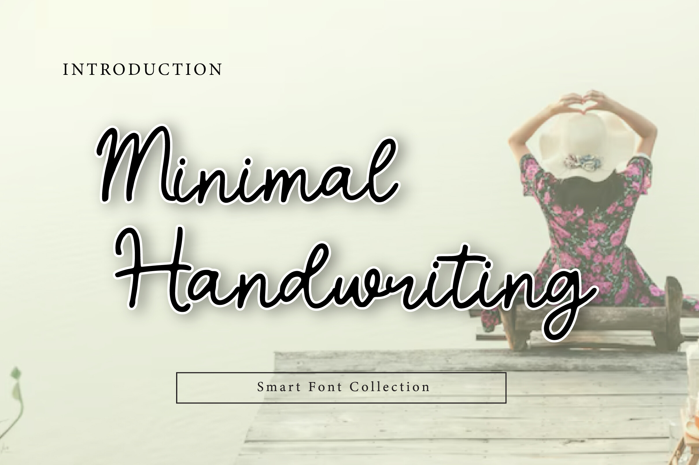 Minimal Handwriting preview, clean handwriting font for envelopes