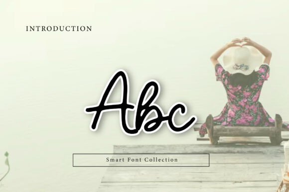 Minimal Handwriting Font PNG with transparent background - Preview 1