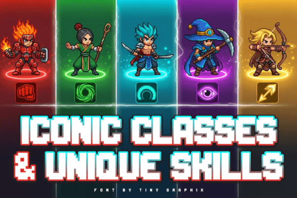 1 Pixel Zone Font Designs & Graphics