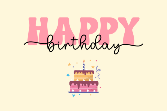 Right Monoline Font PNG with transparent background - Preview 3