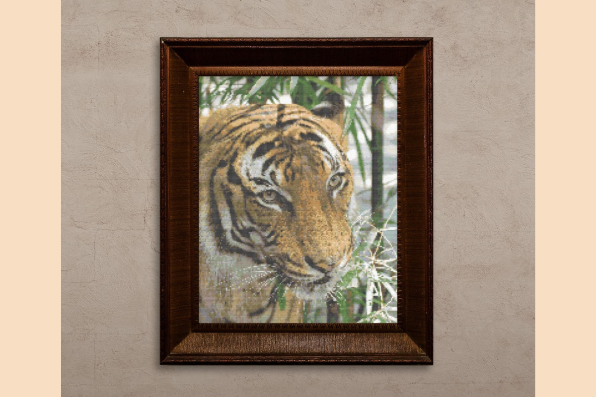 Tiger Cross-Stitch Pattern