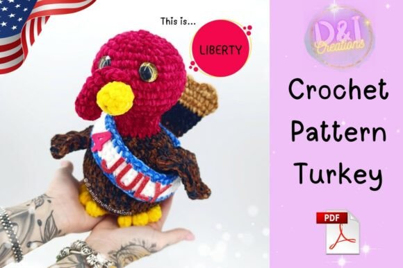 4th of July Turkey Crochet Pattern
