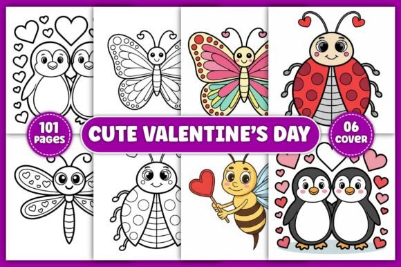Cute Valentine's Day Coloring Pages Kids