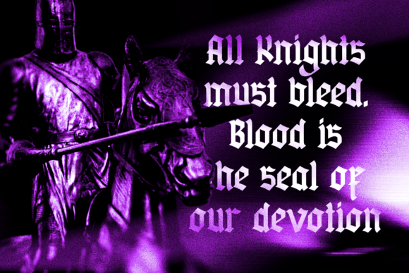 Forgore Blackletter Font - Preview 3