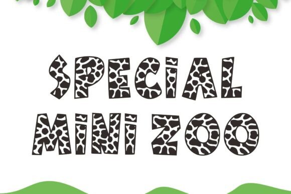 Giraffe Texture Font - Preview 1