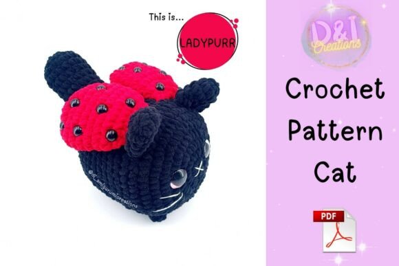 Ladybug Cat Crochet Pattern Amigurumi