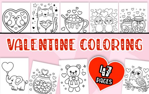 Valentine’s Day Coloring Pages for Kids