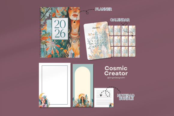 2026 Planner Calendar Notepad