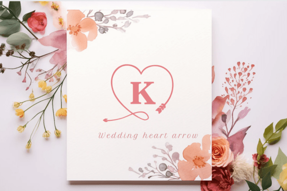 Arrow Heart Monogram Font - Preview 2