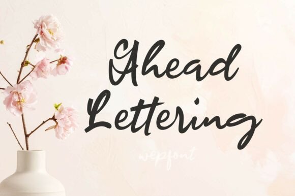 Ahead Lettering Font - Lettering Fonts Aesthetic