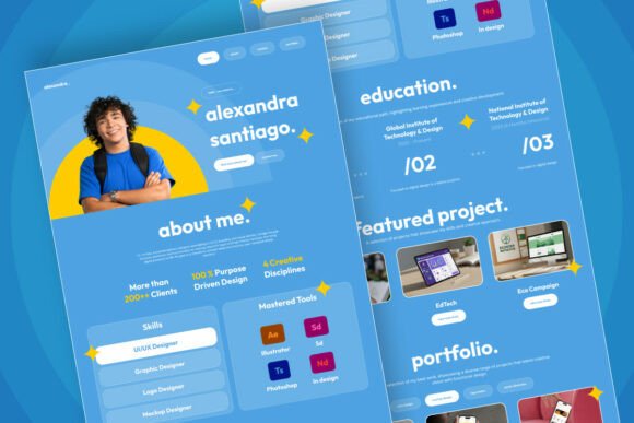 Alexandra - Student Portfolio Landing