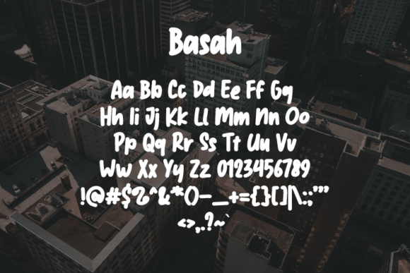 Basah Font - Preview 1