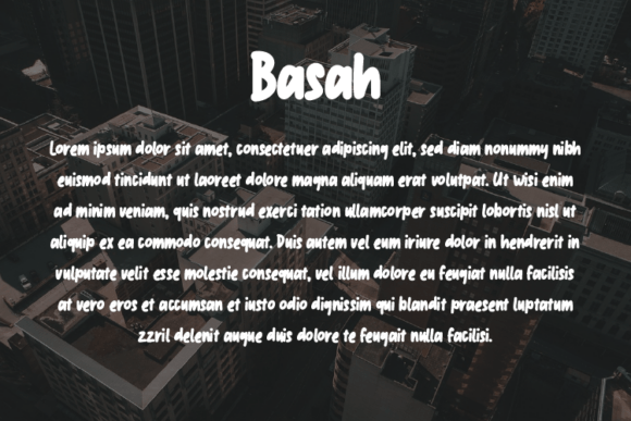 Basah Font - Preview 2