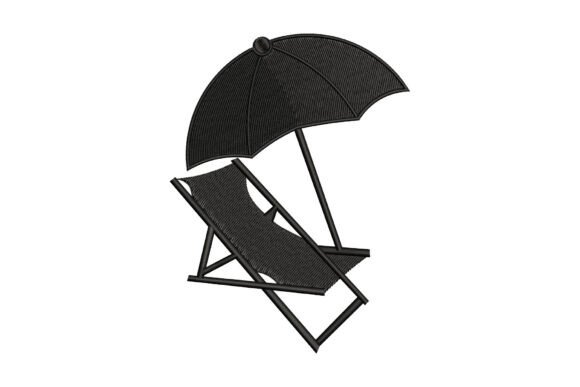 Beach Chair and Umbrella