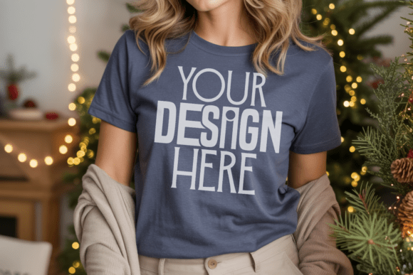 Bella Canvas 3001 Heather Navy Blue Chri