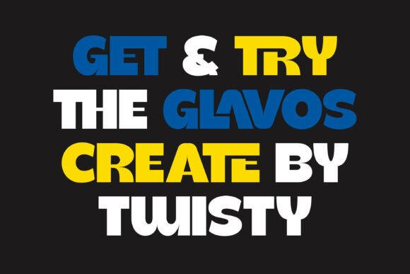 Bold Glavos Font - Preview 1