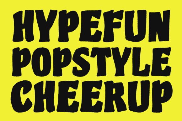 Bros Pops Font PNG with transparent background - Preview 3
