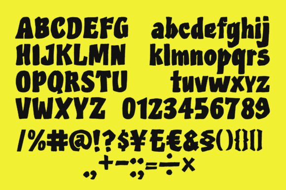 Bros Pops Font PNG with transparent background - Preview 6