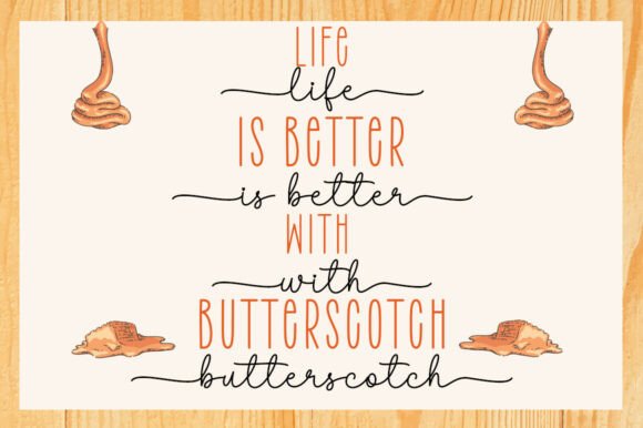 Butterscotch Handmade Duo Font - Preview 1