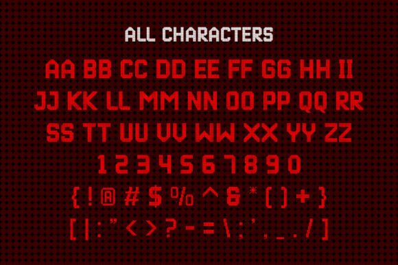 Digital Wall Clock Font - Preview 6