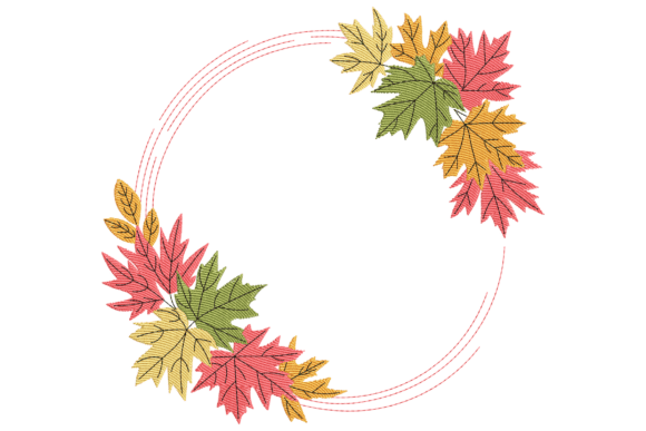 Fall Leaves Wreath