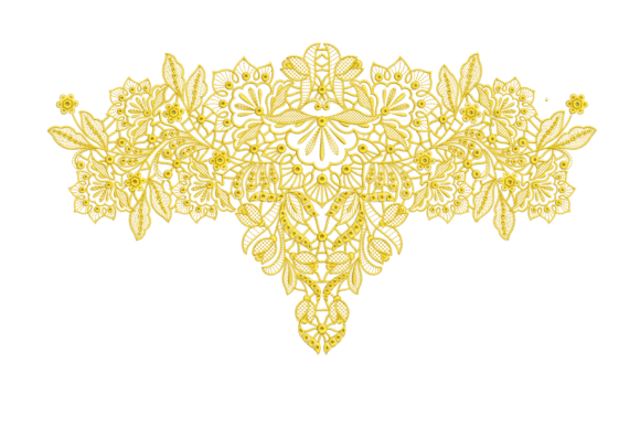 Floral Border Embroidery Design