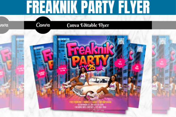 Freaknik Party Flyer Template