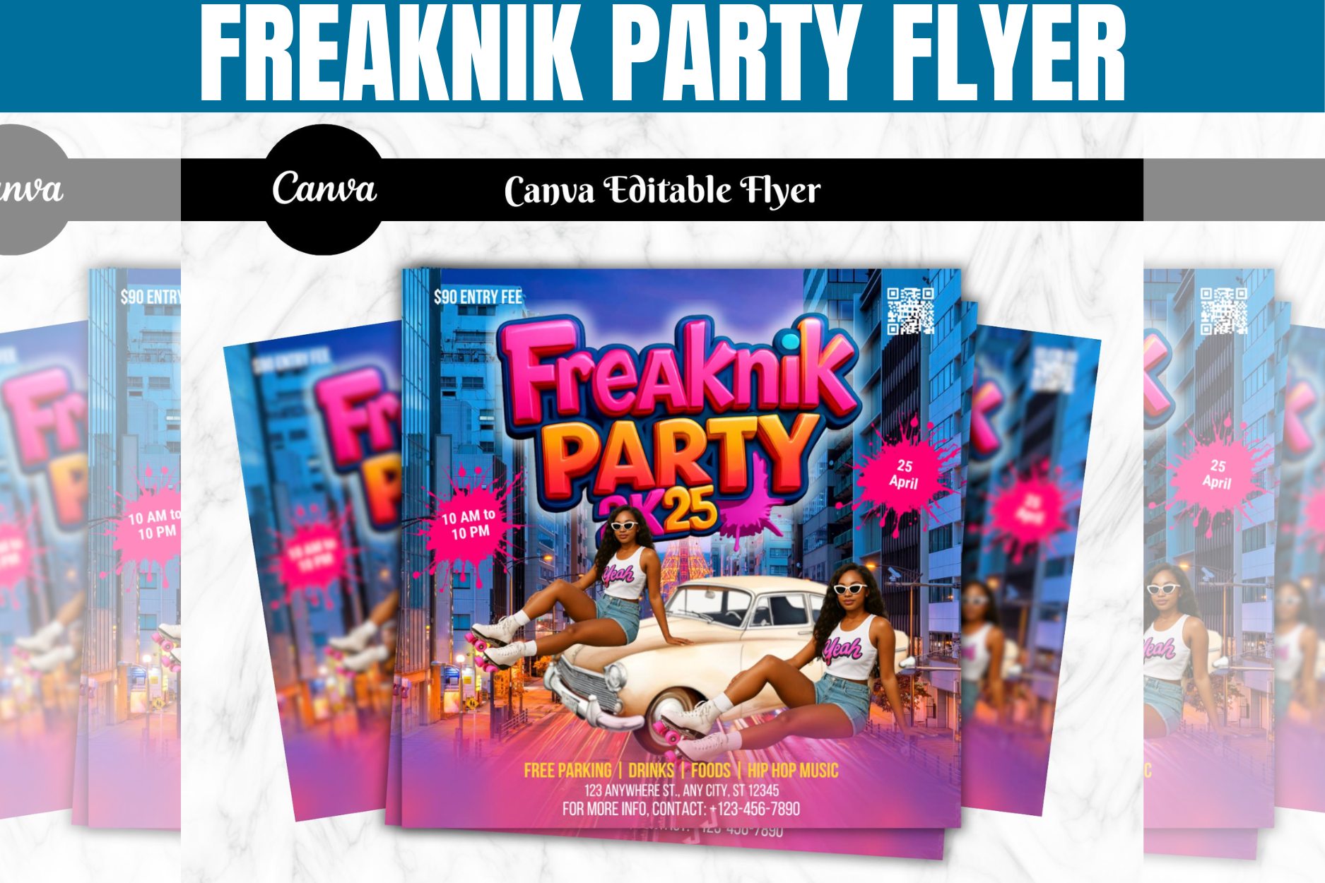 Freaknik Party Flyer Template