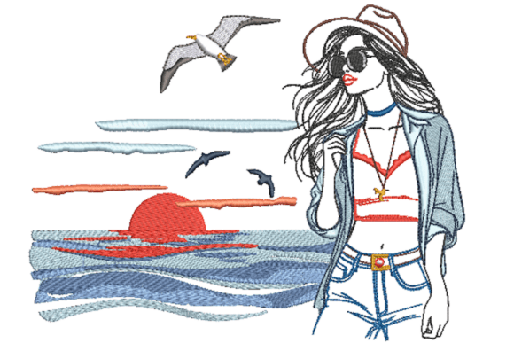 Girl on the Sea