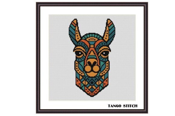 Llama Cute Animals Cross Stitch Pattern