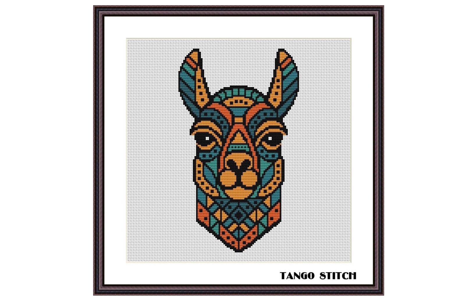 Llama Cute Animals Cross Stitch Pattern