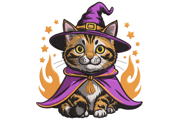 Magical Halloween Cat
